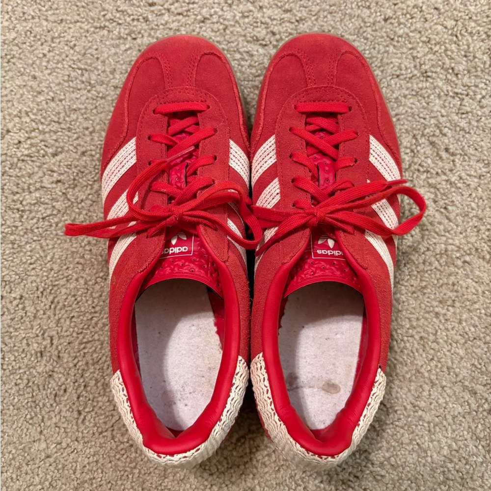adidas Red and White Women's Sneakers